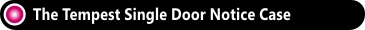 The Tempest Single Door Notice Board